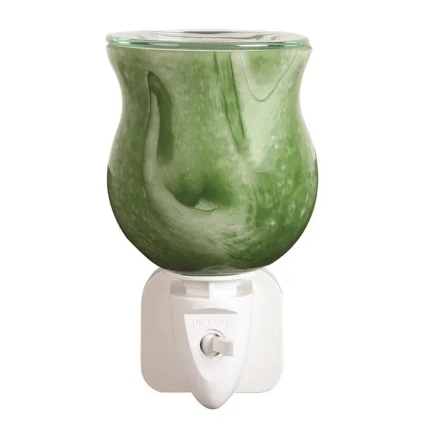 Green Swirl Plug-In Wax Melt Burner