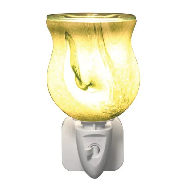 Green Swirl Plug-In Wax Melt Burner - Image 2
