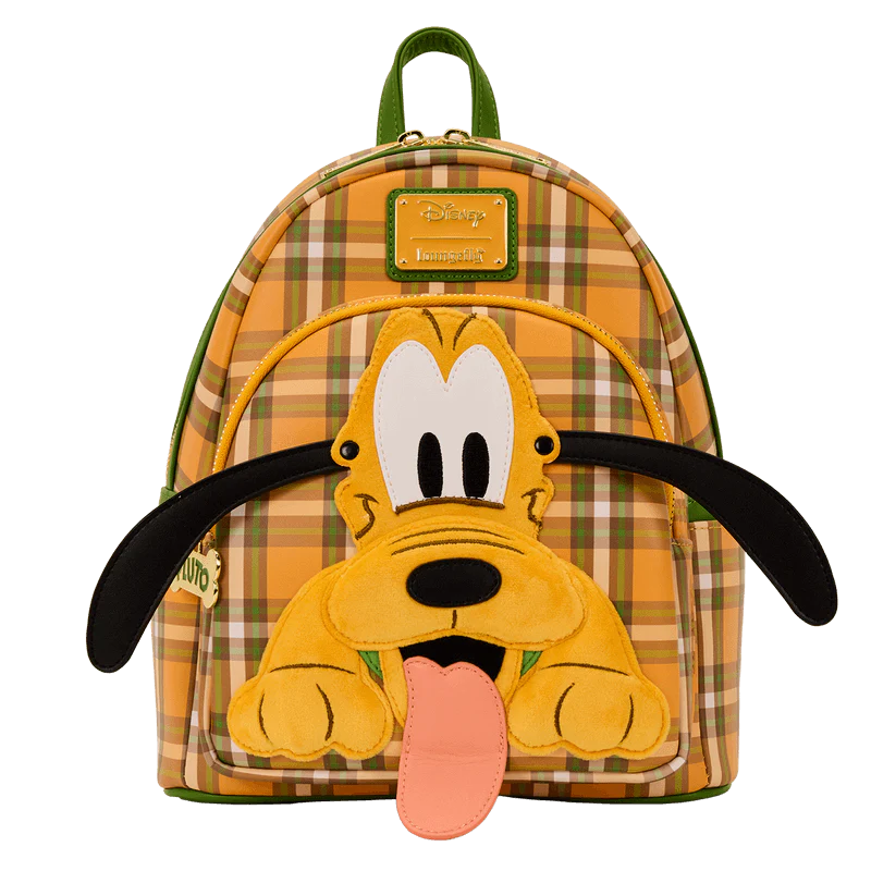 Loungefly Pluto 95th Anniversary Plaid Mini Backpack - Image 3