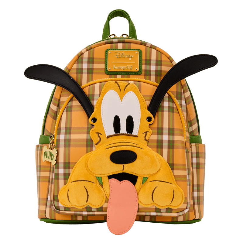 Loungefly Pluto 95th Anniversary Plaid Mini Backpack - Image 4