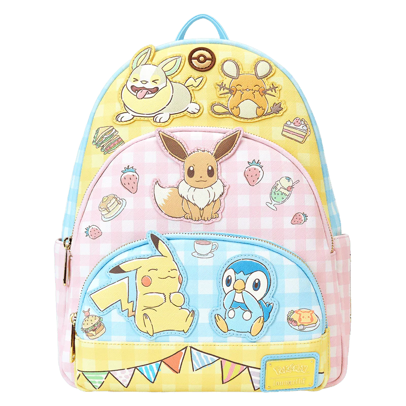 Loungefly Pokémon Café Triple Pocket Mini Backpack