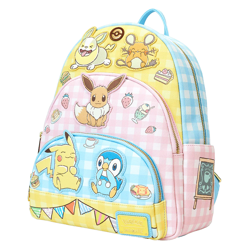 Loungefly Pokémon Café Triple Pocket Mini Backpack - Image 2
