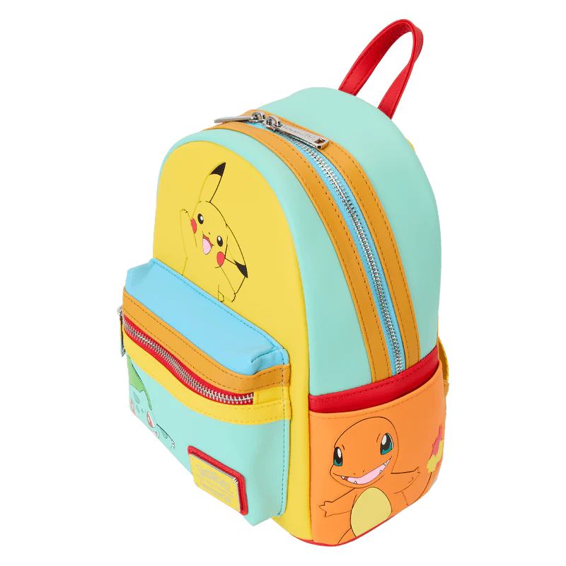 Loungefly Pokémon Color Block Starters Mini Backpack - Image 4