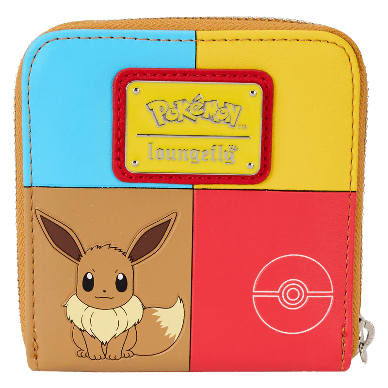 Loungefly Pokémon Color Block Starters Zip Around Wallet - Image 3