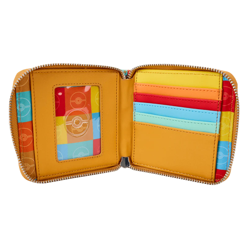 Loungefly Pokémon Color Block Starters Zip Around Wallet - Image 4