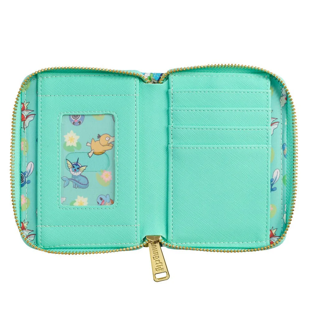 Loungefly Pokémon Water Type All-Over Print Zip Around Wallet - Image 4