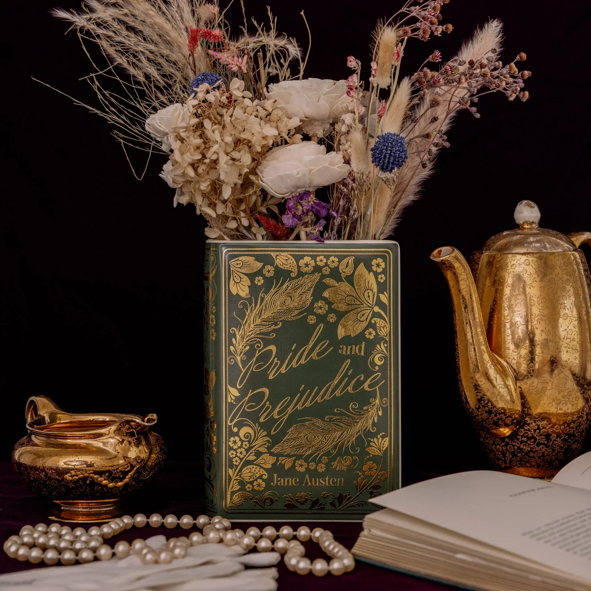 Pride and Prejudice Ceramic Book Vase - Large - Image 6