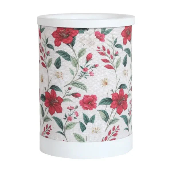 Red Floral Electric Wax Melt Burner