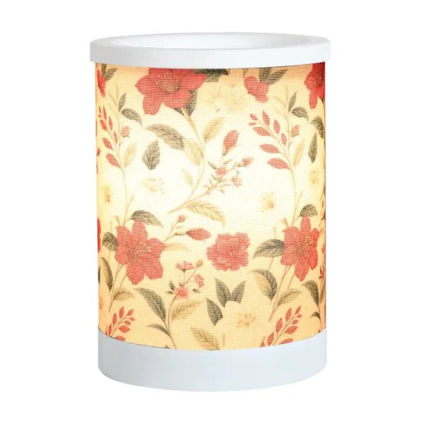 Red Floral Electric Wax Melt Burner - Image 2