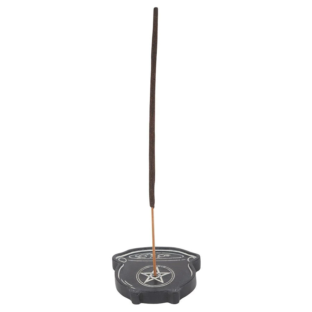 Resin Incense Holder - Cauldron with Pentagram - Image 2