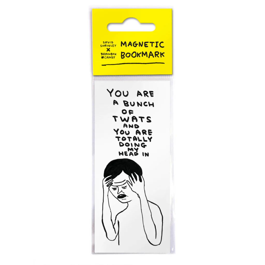 Rude Magnetic Bookmark – Bunch of T-Words by David Shrigley