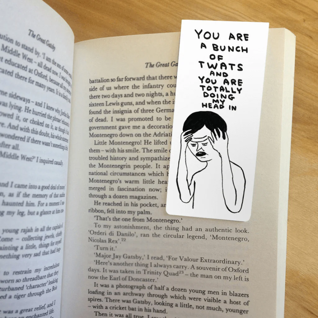 Rude Magnetic Bookmark – Bunch of T-Words by David Shrigley - Image 2