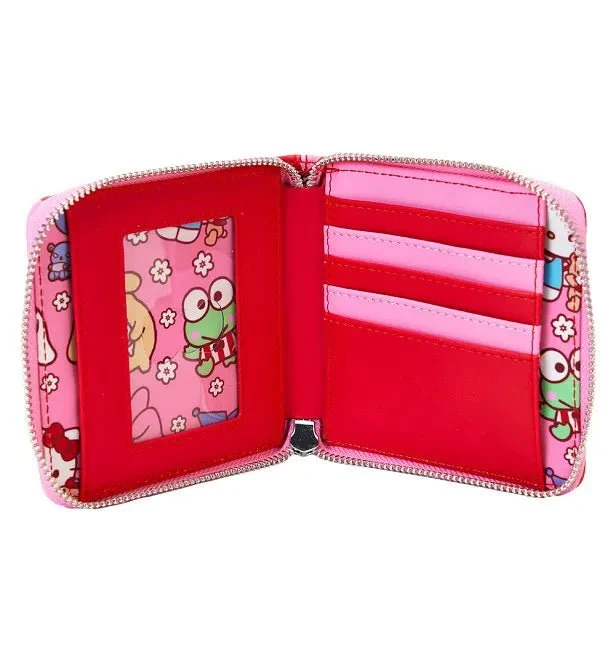 Loungefly Sanrio Hello Kitty & Friends Color Block Zip Around Wallet - Image 4