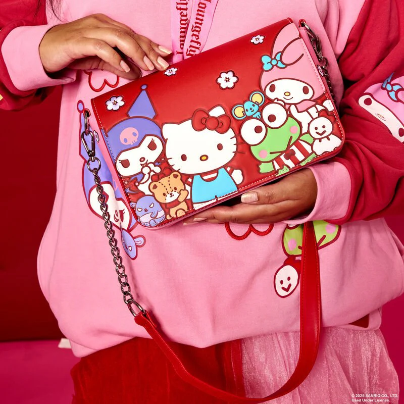 Loungefly Sanrio Hello Kitty & Friends Color Block Crossbody Bag - Image 7