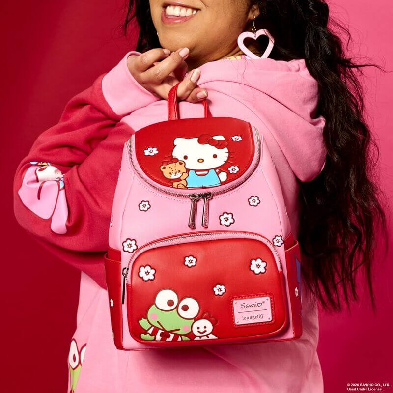 Loungefly Sanrio Hello Kitty & Friends Color Block Mini Backpack - Image 9