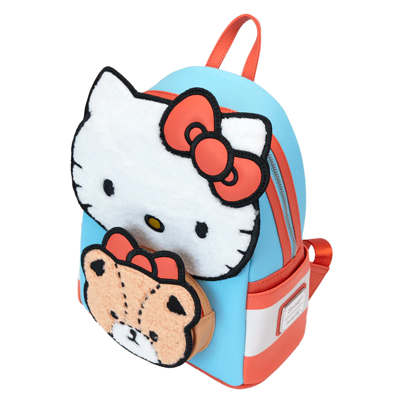 Loungefly Sanrio Hello Kitty & Tiny Chum Bear Sherpa Mini Backpack - Image 3