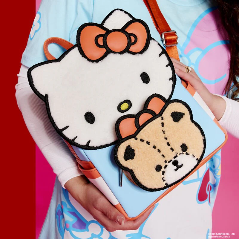 Loungefly Sanrio Hello Kitty & Tiny Chum Bear Sherpa Mini Backpack - Image 7