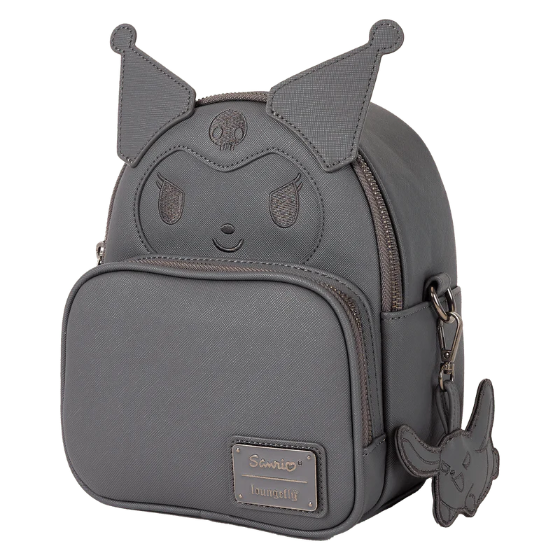 Loungefly Sanrio Kuromi Monochrome Cosplay Convertible Mini Backpack & Crossbody Bag - Image 2