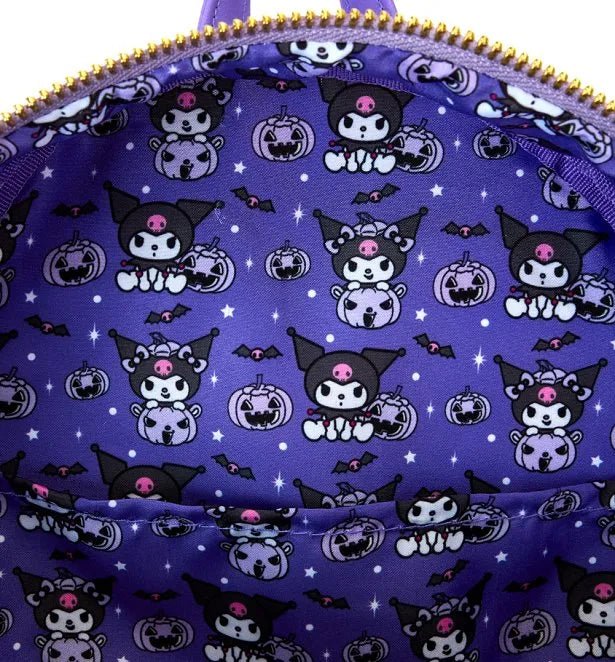 Loungefly Sanrio Kuromi Pumpkin Mini Backpack - Image 6