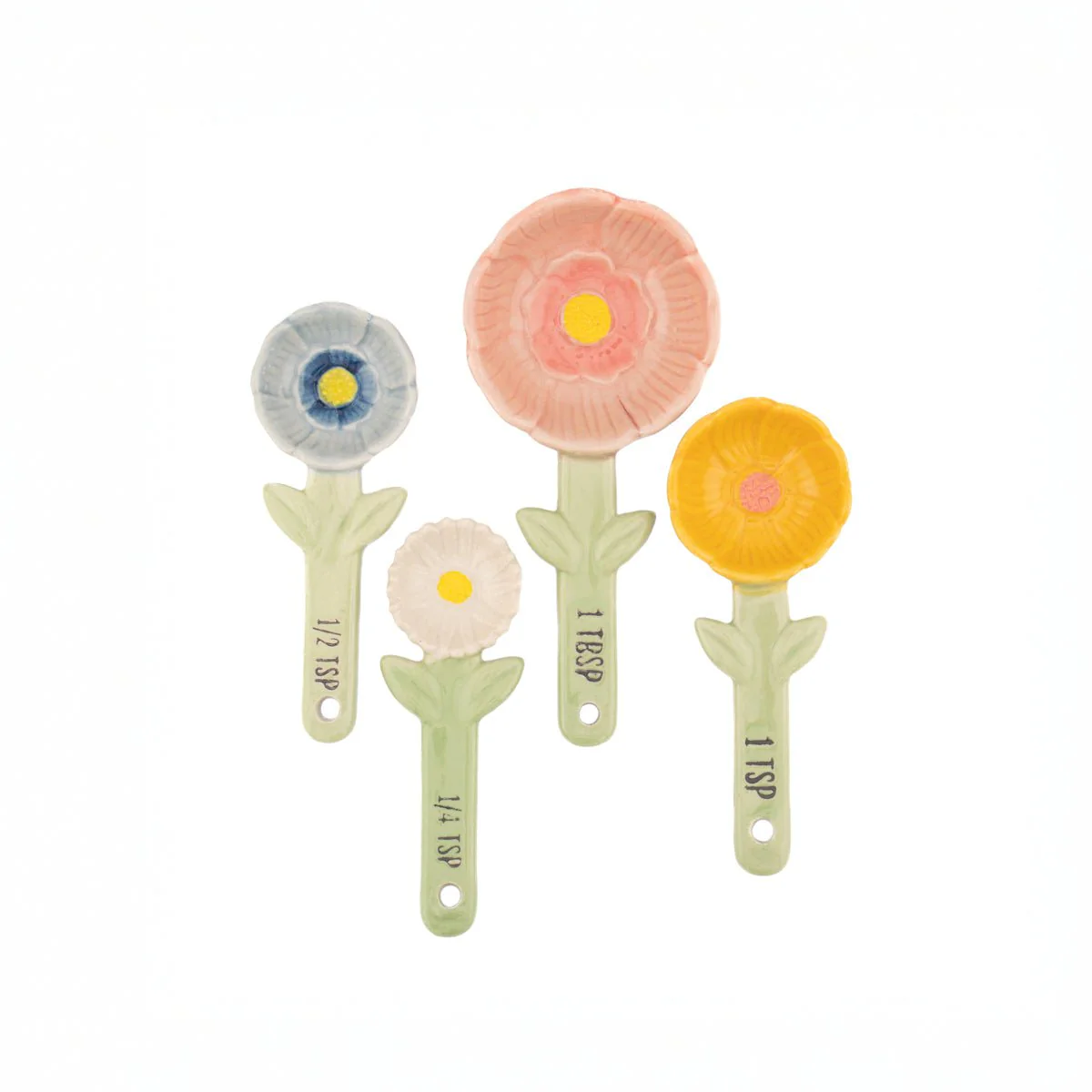 Sass & Belle Flower Measuring Spoons with Pot - Image 2