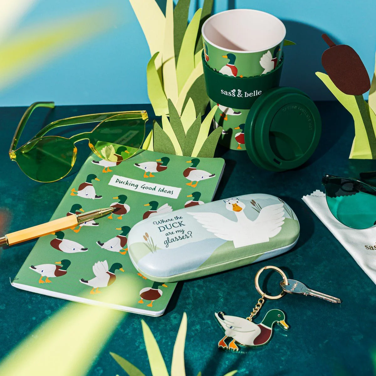 Sass & Belle Mallard Duck Travel Coffee Cup - Image 3