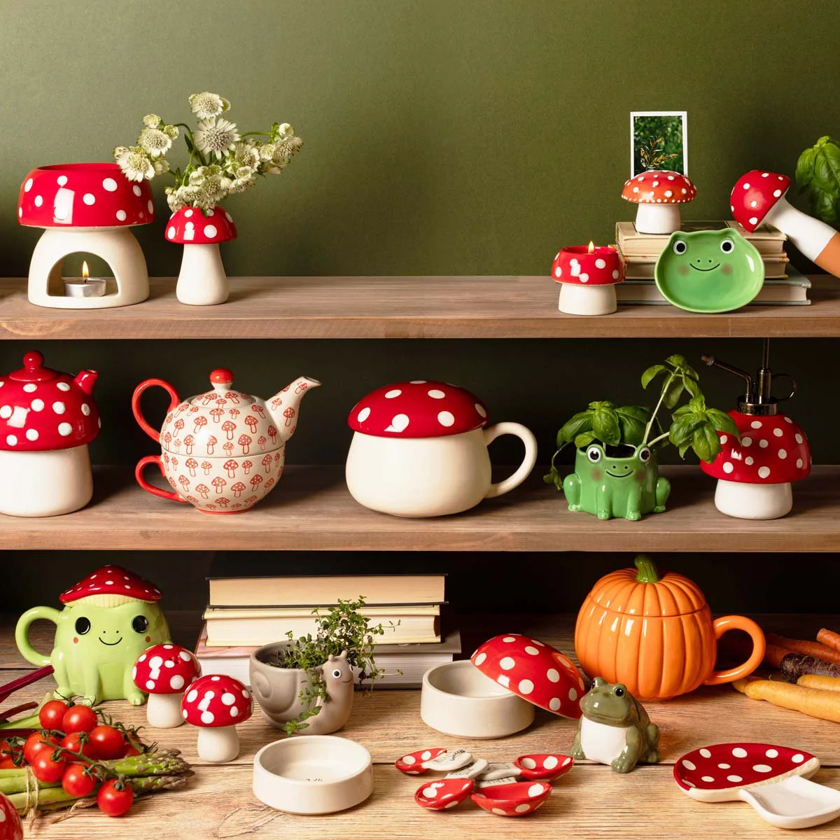 Sass and Belle Toadstool Mushroom Trinket Dish - Image 2