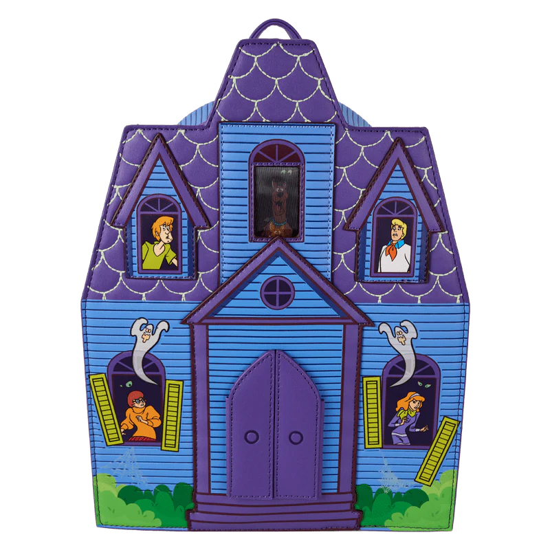 Loungefly Scooby-Doo Mystery Inc. Haunted Mansion Lenticular Mini Backpack