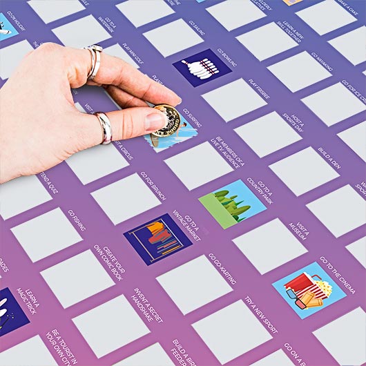 Scratch Poster - 100 Things To Do With Family Bucket List