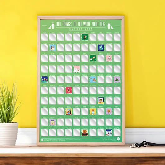 Scratch Poster - 100 Things To Do With Your Dog - Image 2