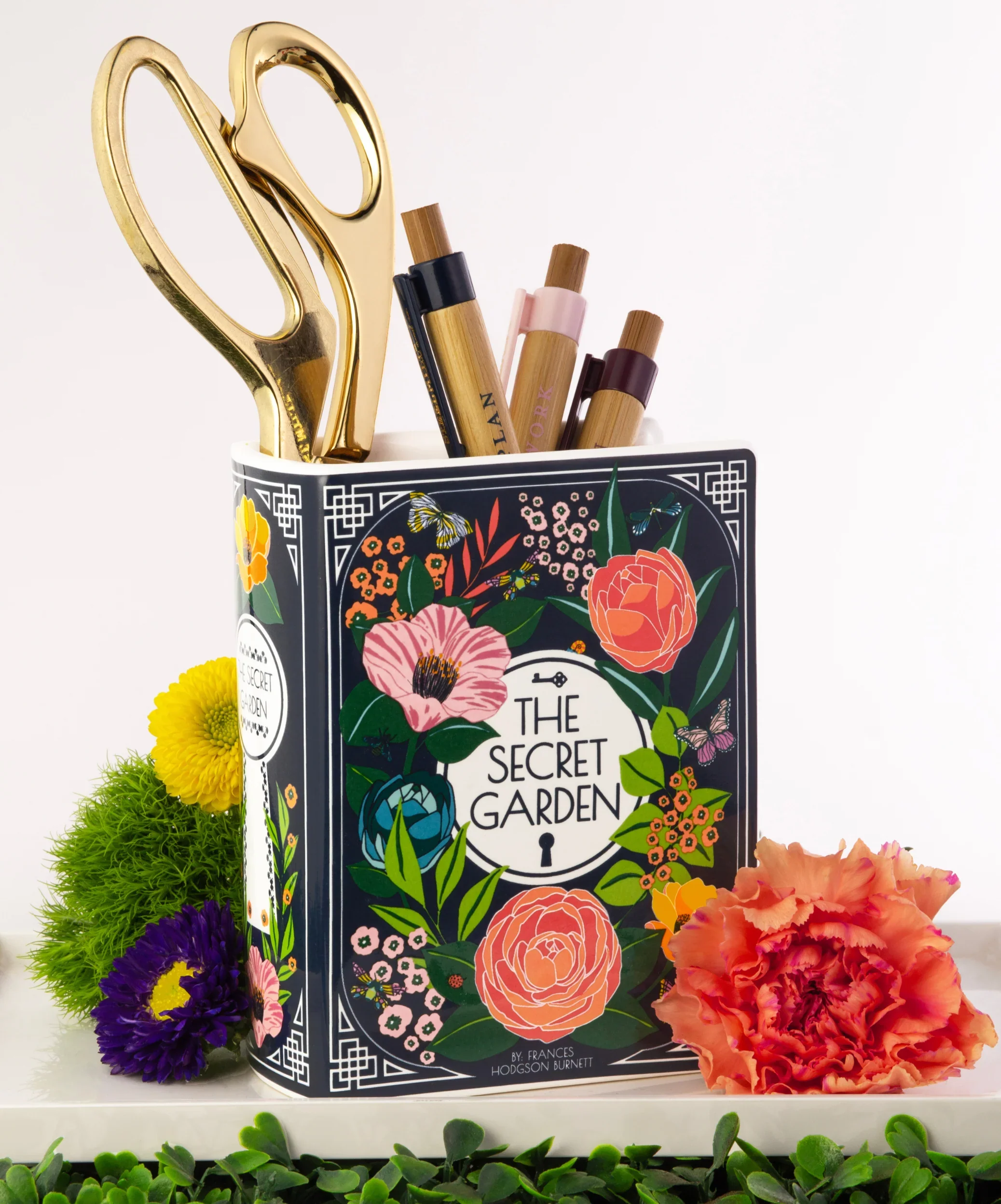 Secret Garden Ceramic Small Book Vase - Image 4