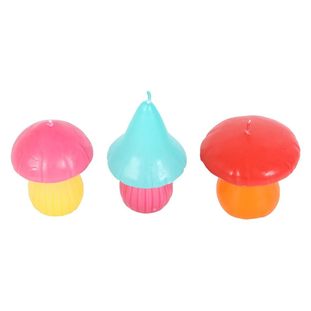 Set Of 3 Mushroom Shaped Candles - Image 2