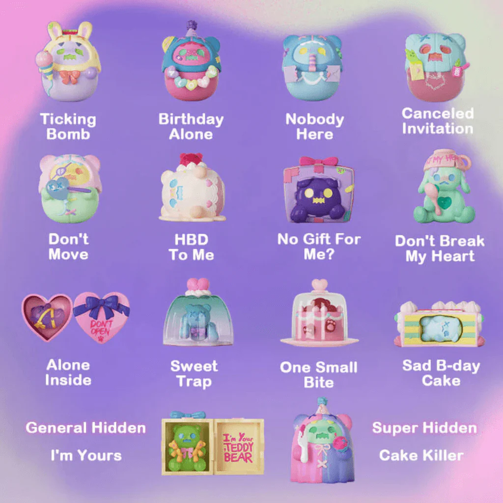 ShinWoo Ghost Bear āBirthday Aloneā Blind Box Collectables - Image 2
