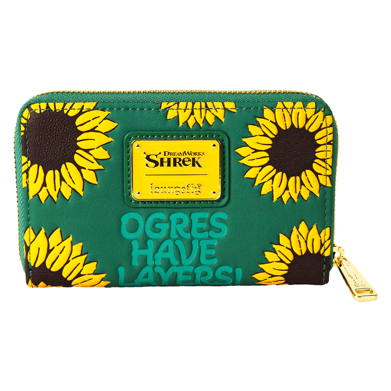 Loungefly Shrek & Donkey Sunflower Field Zip Around Wallet - Image 4