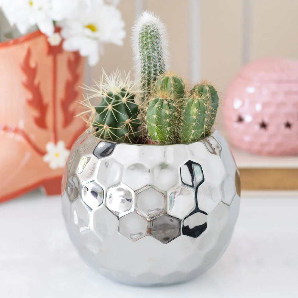 Silver Disco Ball Vase - Image 3