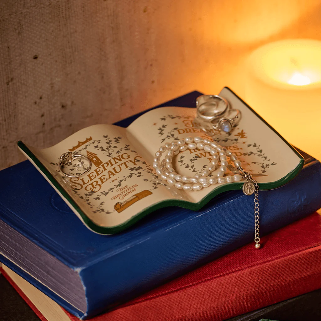 Sleeping Beauty Ceramic Book Trinket Dish - Image 3