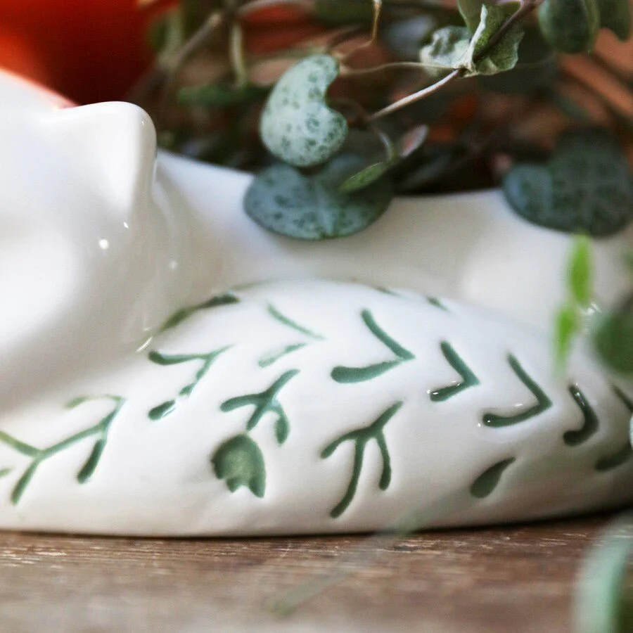 Lisa Angel Small Ceramic Sleeping Fox Planter - Image 7