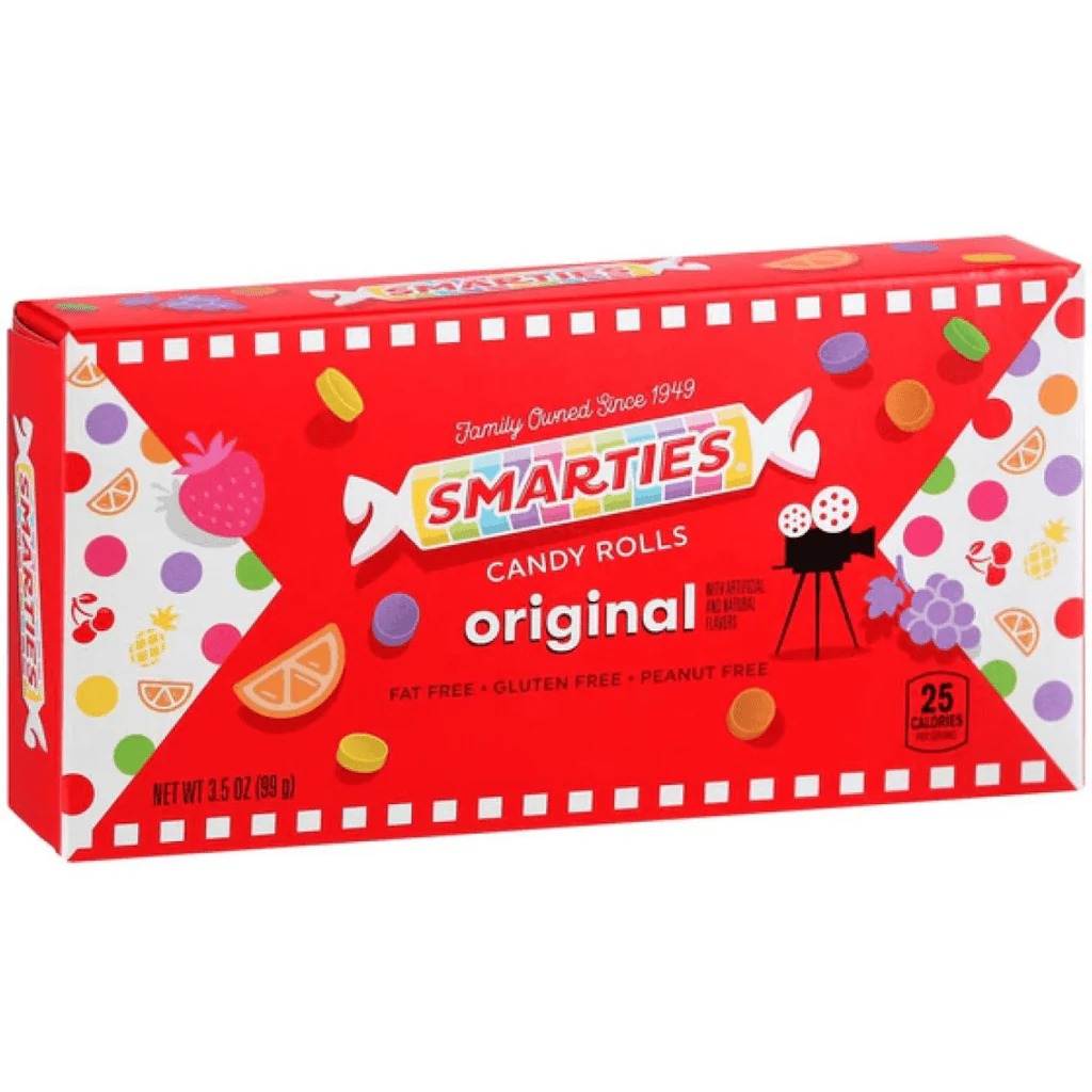 Smarties Original Candy Rolls Theatre Box 99g