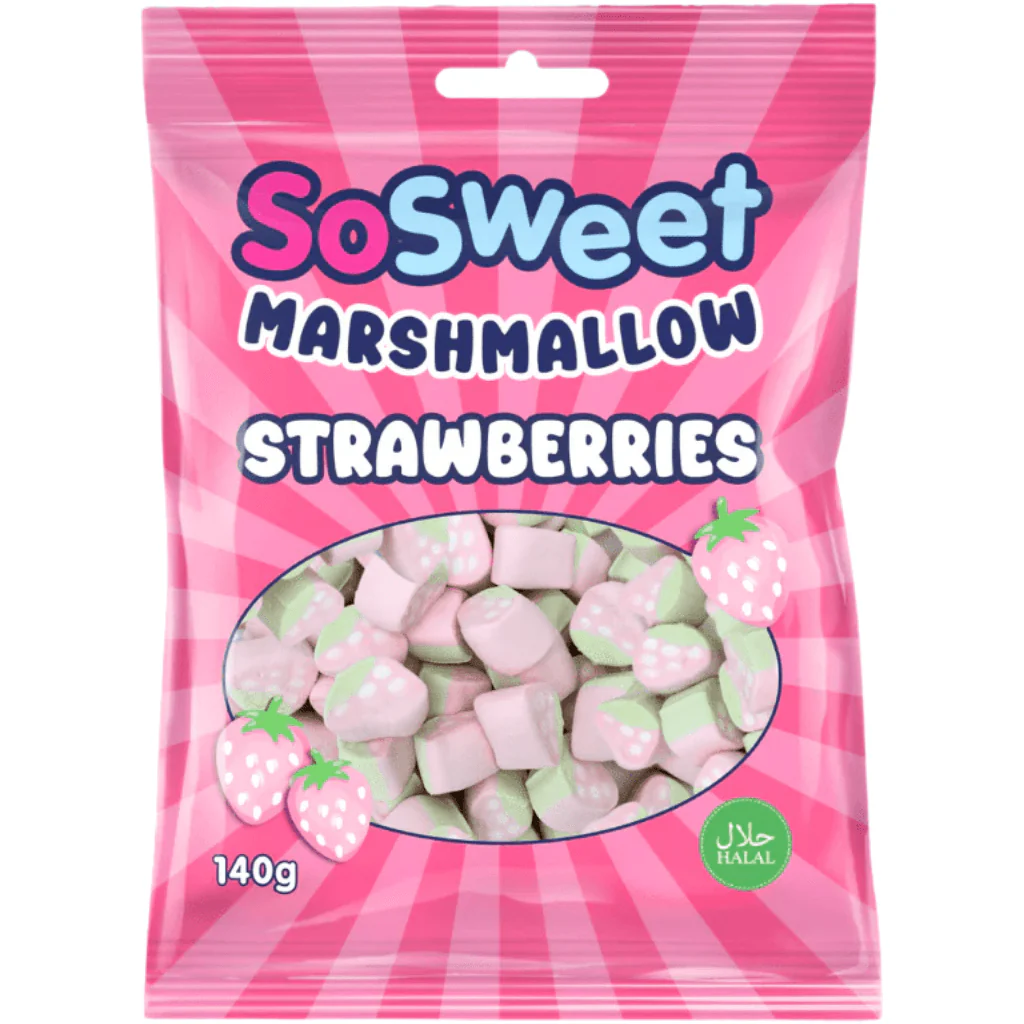 SoSweet Strawberry Marshmallows 140g