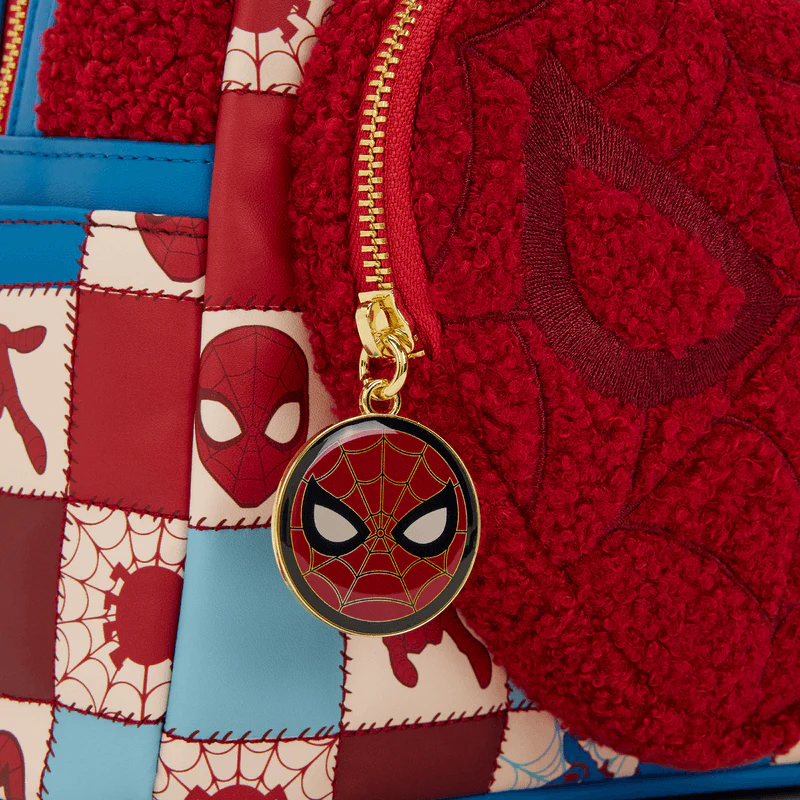 Loungefly Spider-Man Sherpa Heart Mini Backpack - Image 4