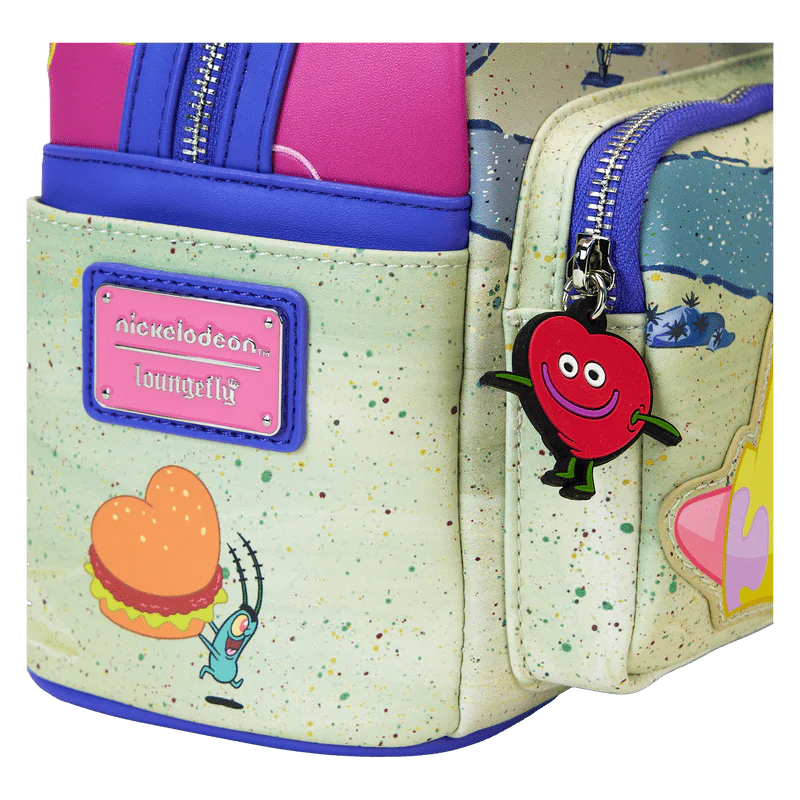 Loungefly SpongeBob SquarePants & Patrick Star Hearts Mini Backpack - Image 5