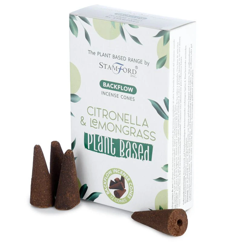 Stamford Citronella & Lemongrass Plant Based Backflow Incense Cones