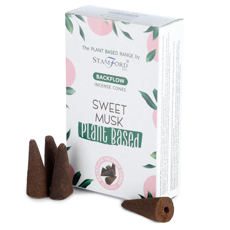 Stamford Sweet Musk Plant Based Backflow Incense Cones