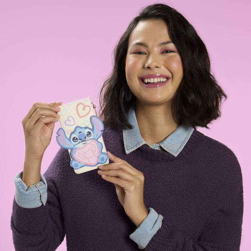 Loungefly Stitch & Angel Be Mine Large Card Holder - Image 4