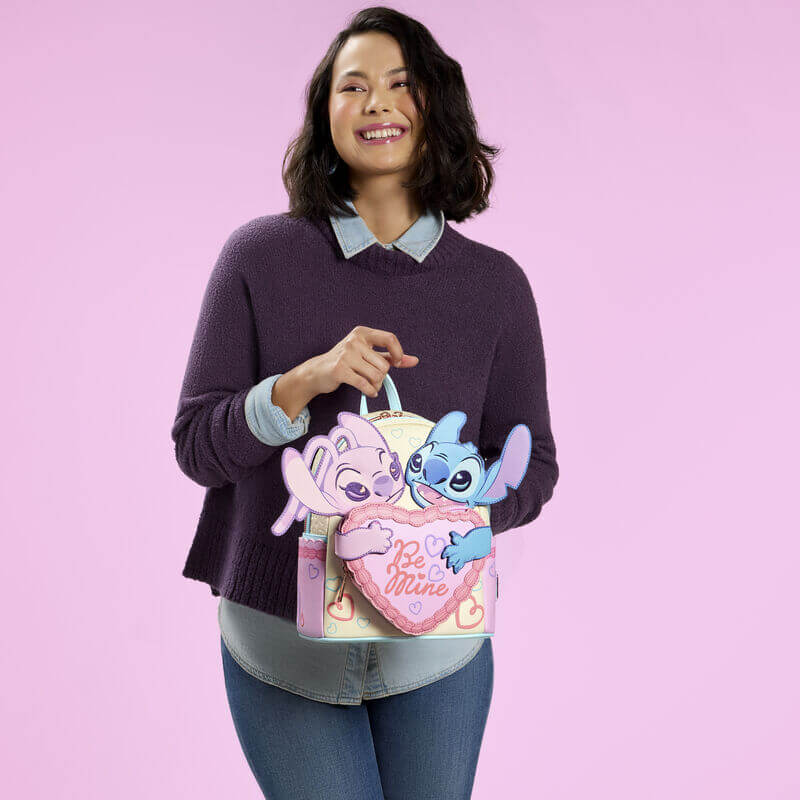 Loungefly Stitch & Angel Be Mine Mini Backpack - Image 5