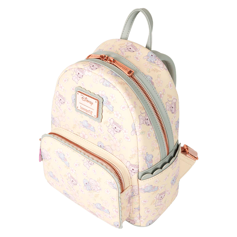 Loungefly Stitch & Angel Cherry Blossom All-Over Print Mini Backpack - Image 3