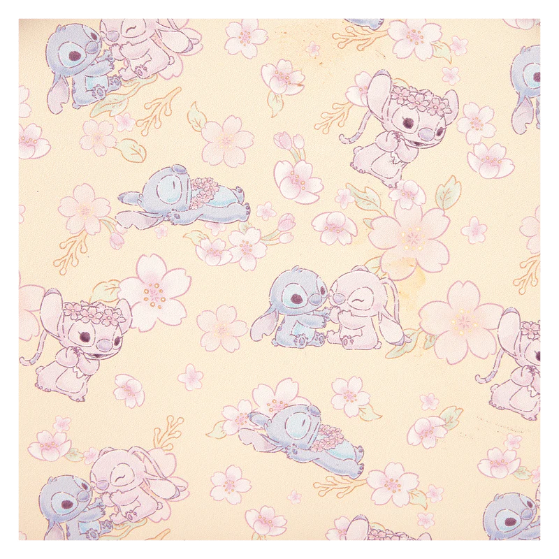 Loungefly Stitch & Angel Cherry Blossom All-Over Print Mini Backpack - Image 5