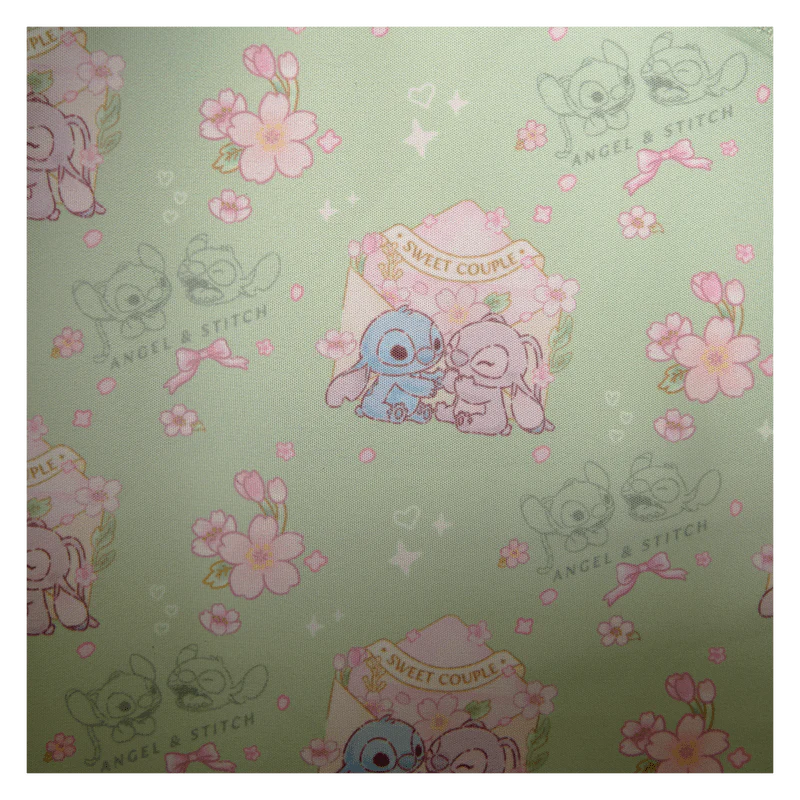 Loungefly Stitch & Angel Cherry Blossom All-Over Print Mini Backpack - Image 6