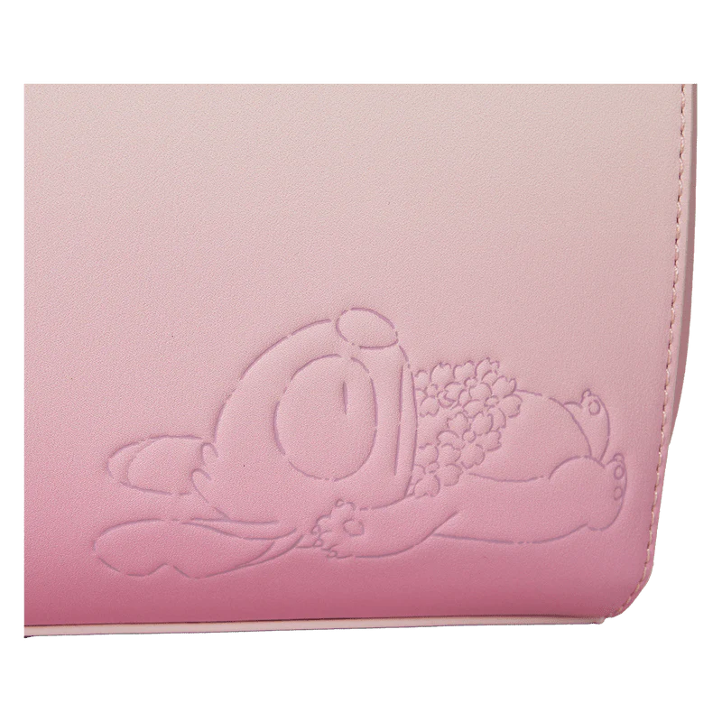 Loungefly Stitch & Angel Cherry Blossom Heart Crossbody Bag - Image 7