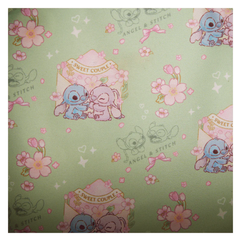 Loungefly Stitch & Angel Cherry Blossom Heart Mini Backpack - Image 7