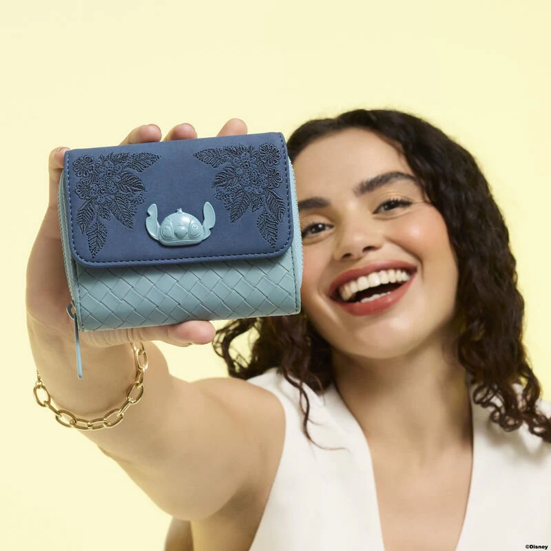 Loungefly Stitch Embroidered Floral Wallet - Image 5